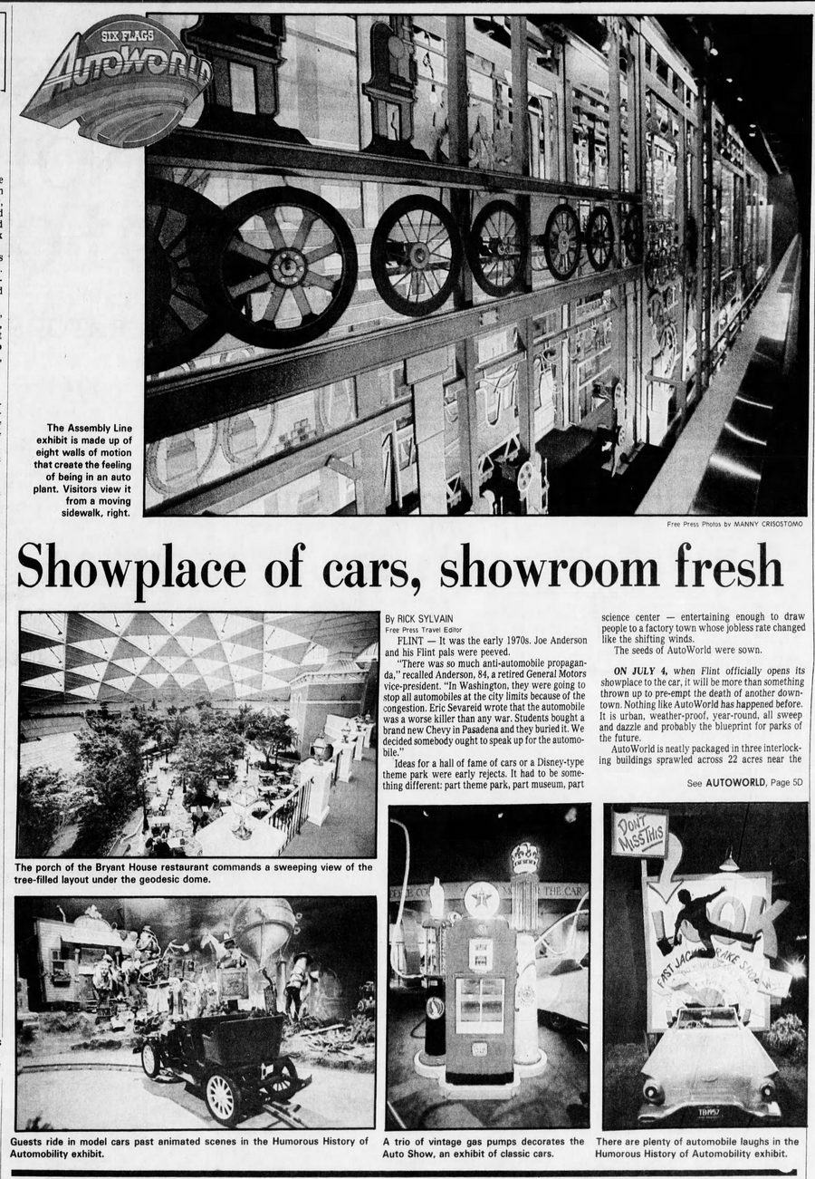 AutoWorld (Six Flags AutoWorld) - JUNE 1984 ARTICLE